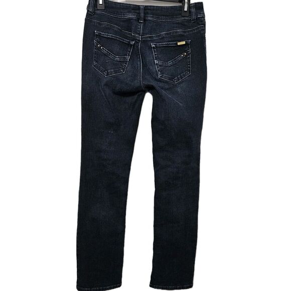 Chico's So Slimming Jeans Women's 00 (29x31) Blue Denim Straight Leg Stretch - Picture 1 of 9